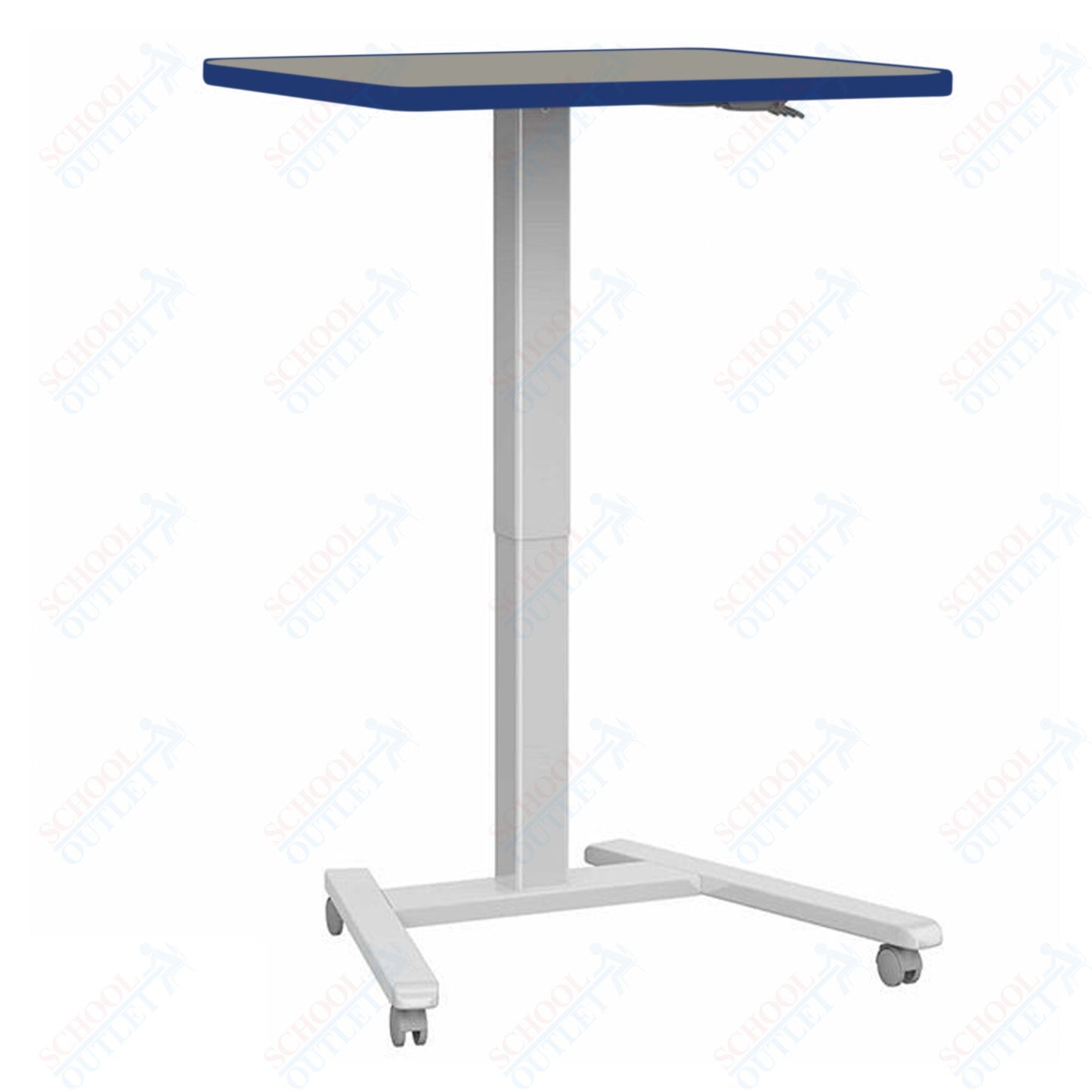 Haskell Education Fuzion Series Mobile Sit to Stand Adjustable Desk - 22"D x 26"W x 28.25-42"H (2FZPN7.2226)