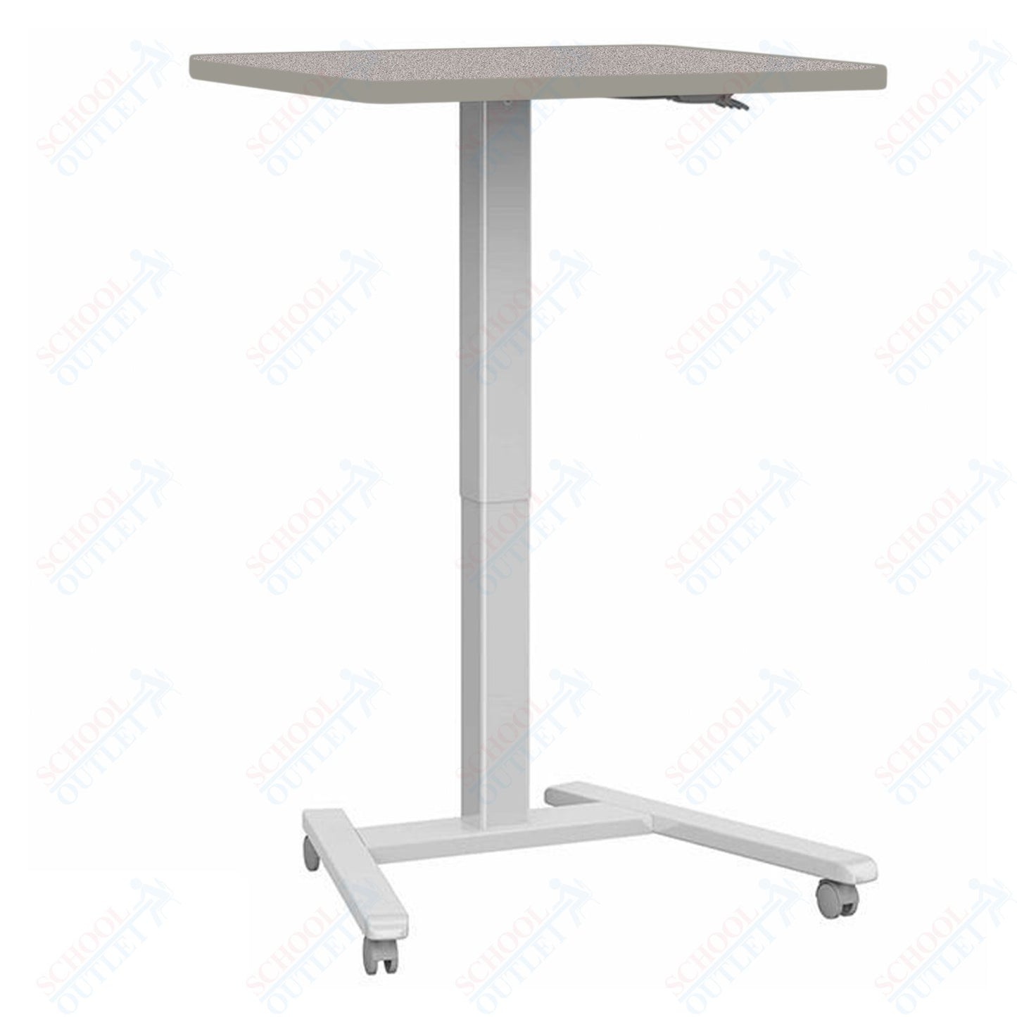 Haskell Education Fuzion Series Mobile Sit to Stand Adjustable Desk - 22"D x 26"W x 28.25-42"H (2FZPN7.2226)