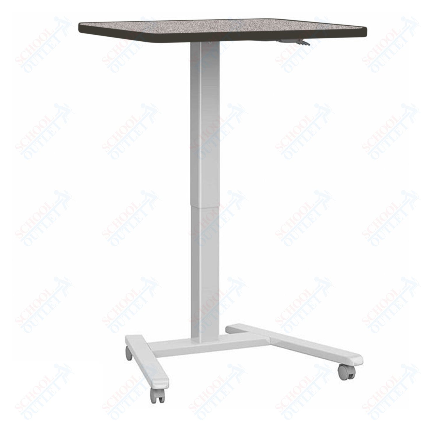 Haskell Education Fuzion Series Mobile Sit to Stand Adjustable Desk - 22"D x 26"W x 28.25-42"H (2FZPN7.2226)