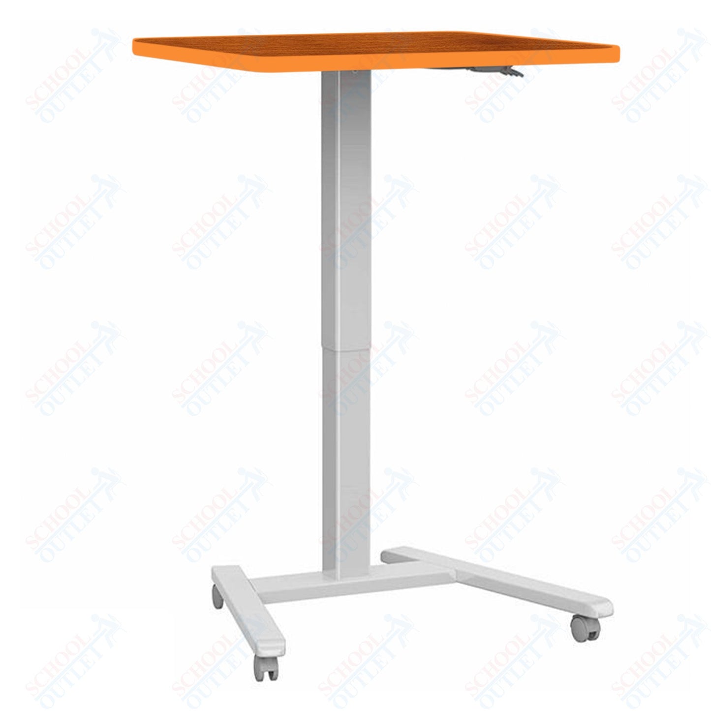 Haskell Education Fuzion Series Mobile Sit to Stand Adjustable Desk - 22"D x 26"W x 28.25-42"H (2FZPN7.2226)