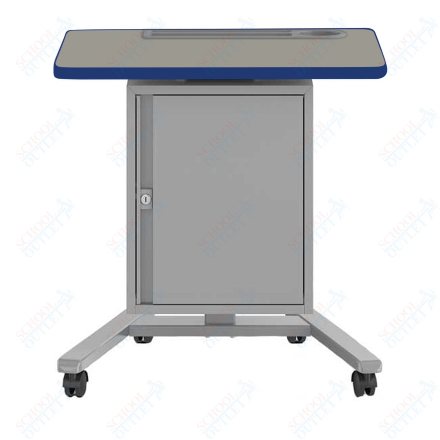 Haskell Education Fuzion Teacher's Lectern with Storage with Grommet - 22"D x 26"W x 28.25 - 42"H (2FZTL7G.2226)