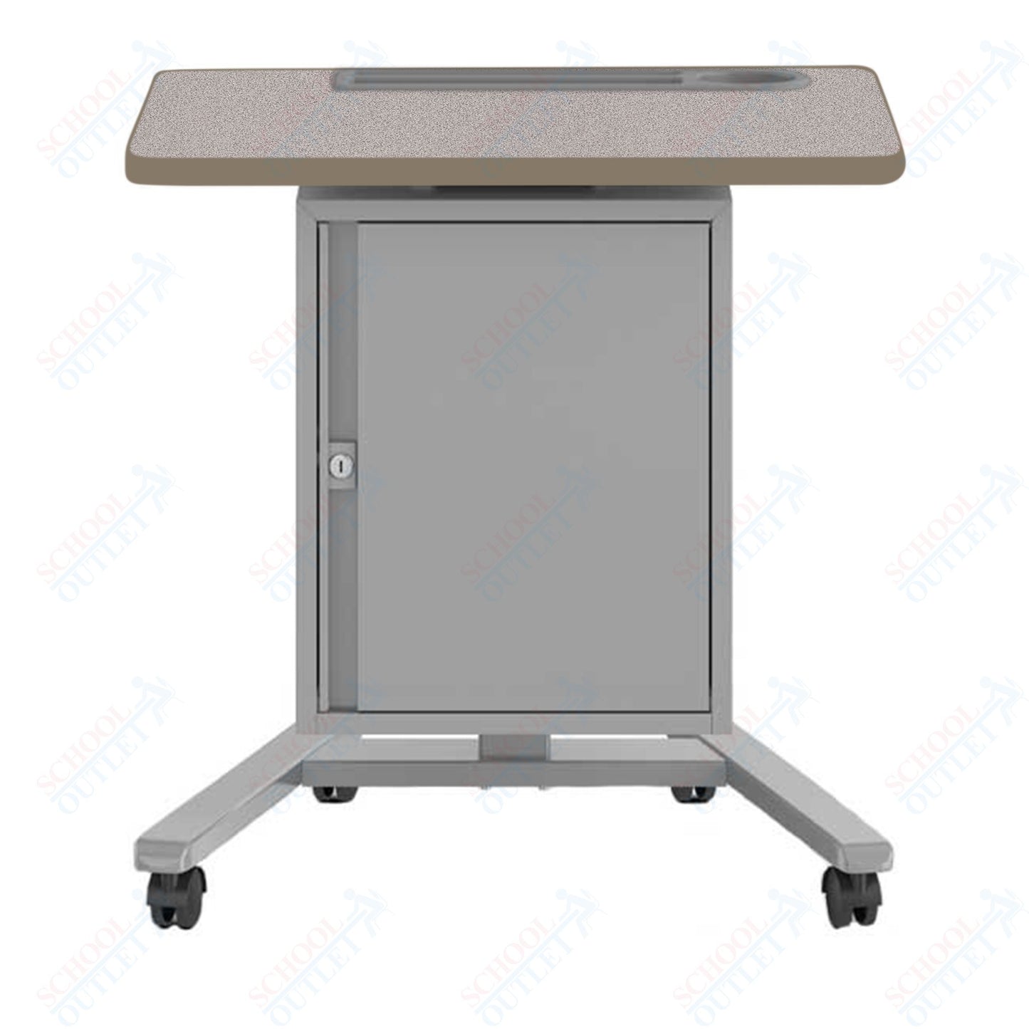 Haskell Education Fuzion Teacher's Lectern with Storage with Grommet - 22"D x 26"W x 28.25 - 42"H (2FZTL7G.2226)