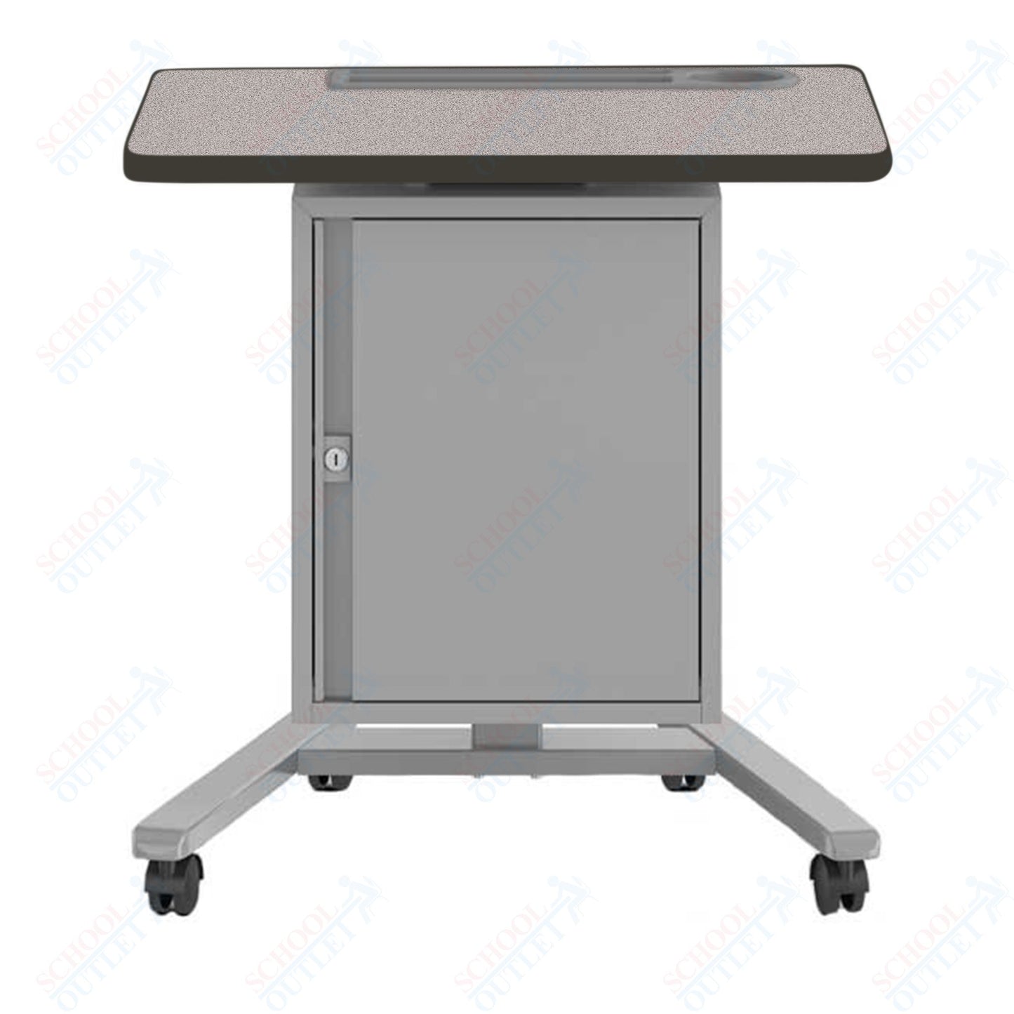 Haskell Education Fuzion Teacher's Lectern with Storage with Grommet - 22"D x 26"W x 28.25 - 42"H (2FZTL7G.2226)