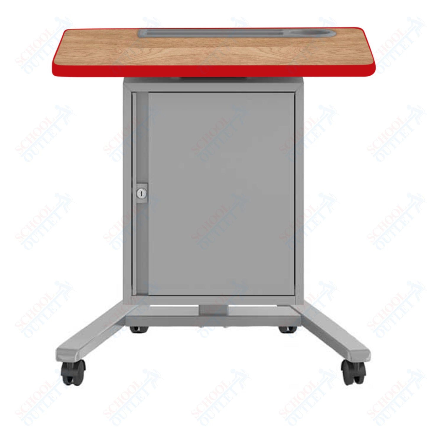 Haskell Education Fuzion Teacher's Lectern with Storage with Grommet - 22"D x 26"W x 28.25 - 42"H (2FZTL7G.2226)