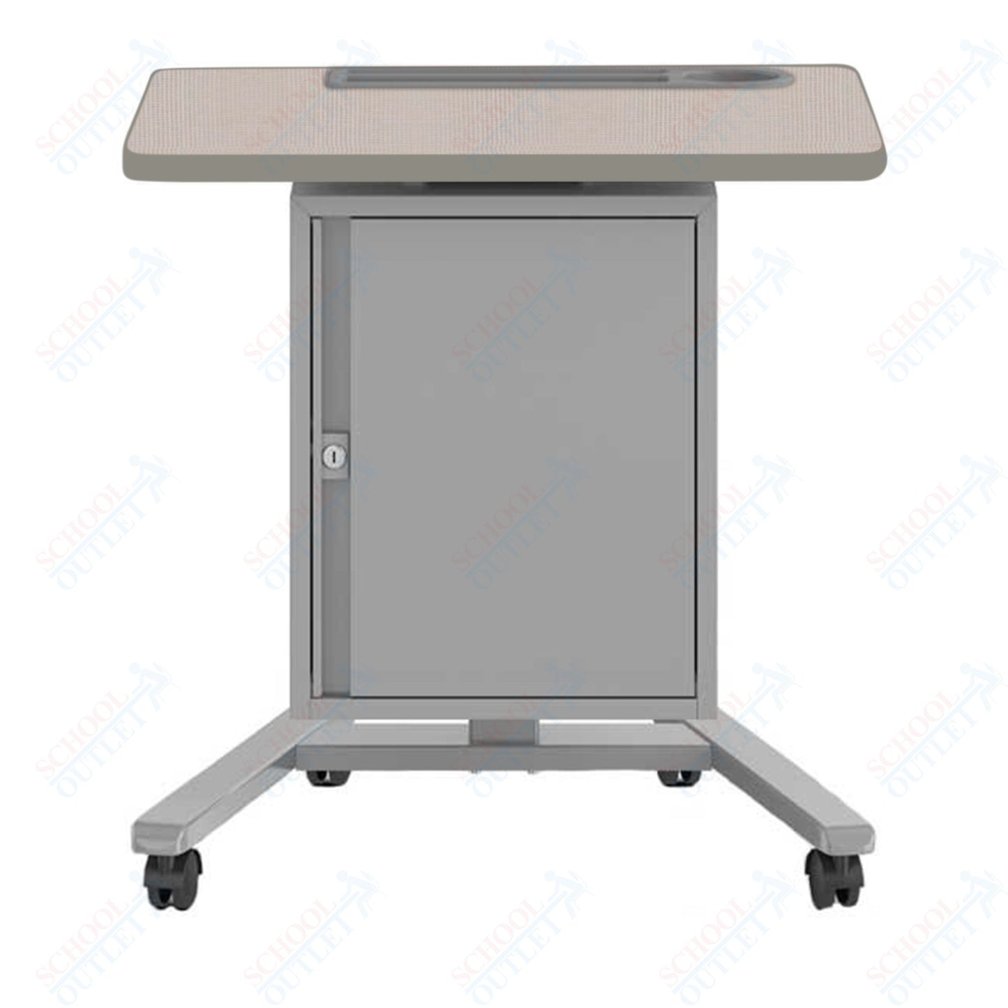 Haskell Education Fuzion Teacher's Lectern with Storage with Grommet - 22"D x 26"W x 28.25 - 42"H (2FZTL7G.2226)