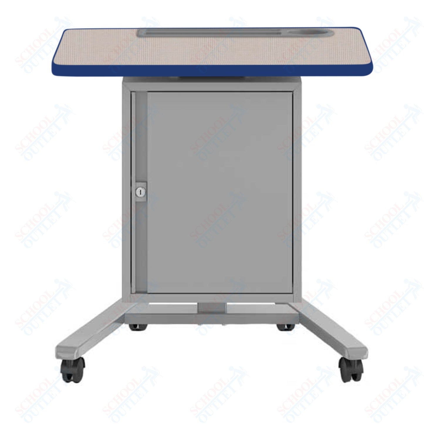 Haskell Education Fuzion Teacher's Lectern with Storage with Grommet - 22"D x 26"W x 28.25 - 42"H (2FZTL7G.2226)