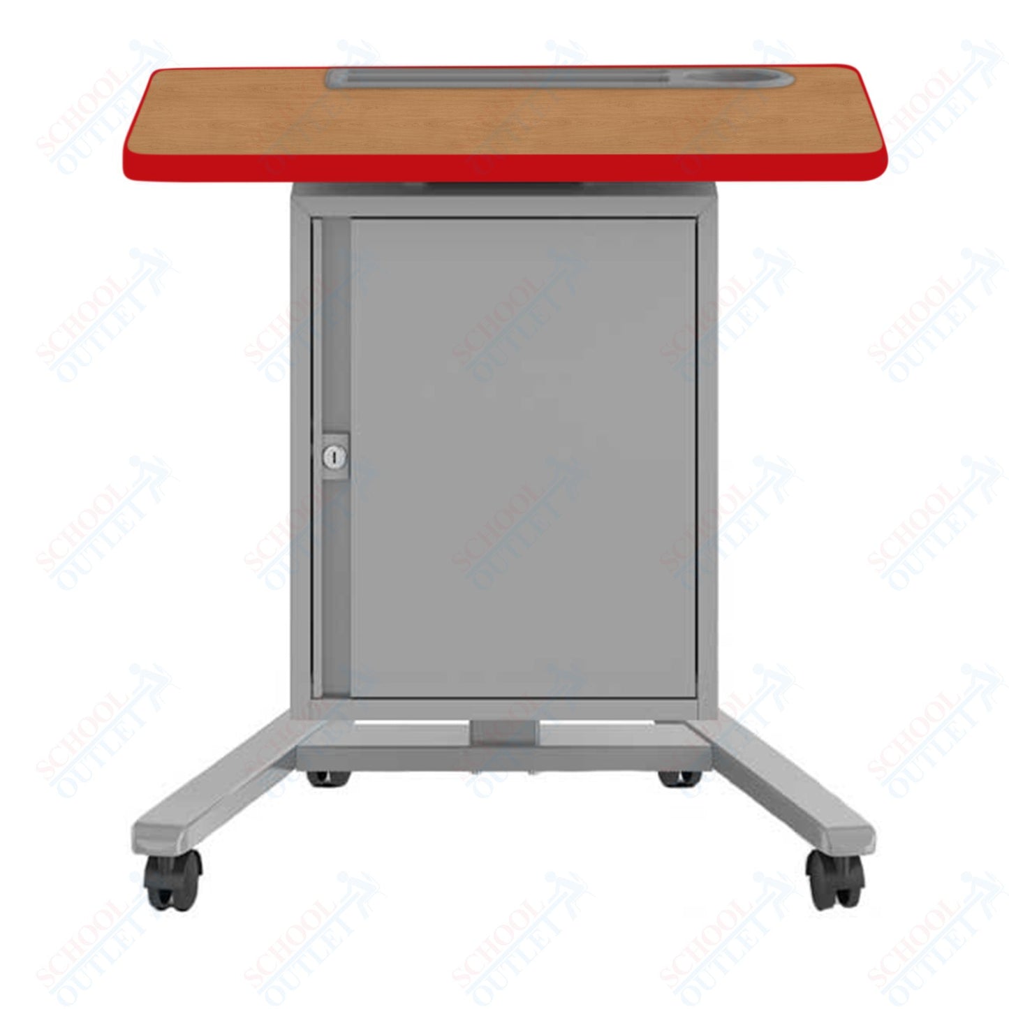 Haskell Education Fuzion Teacher's Lectern with Storage with Grommet - 22"D x 26"W x 28.25 - 42"H (2FZTL7G.2226)