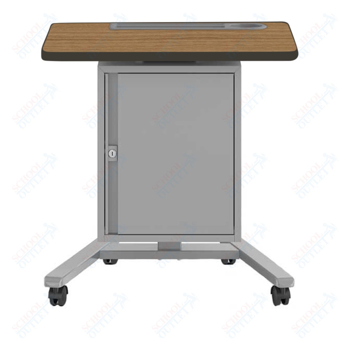 Haskell Education Fuzion Teacher's Lectern with Storage with Grommet - 22"D x 26"W x 28.25 - 42"H (2FZTL7G.2226)