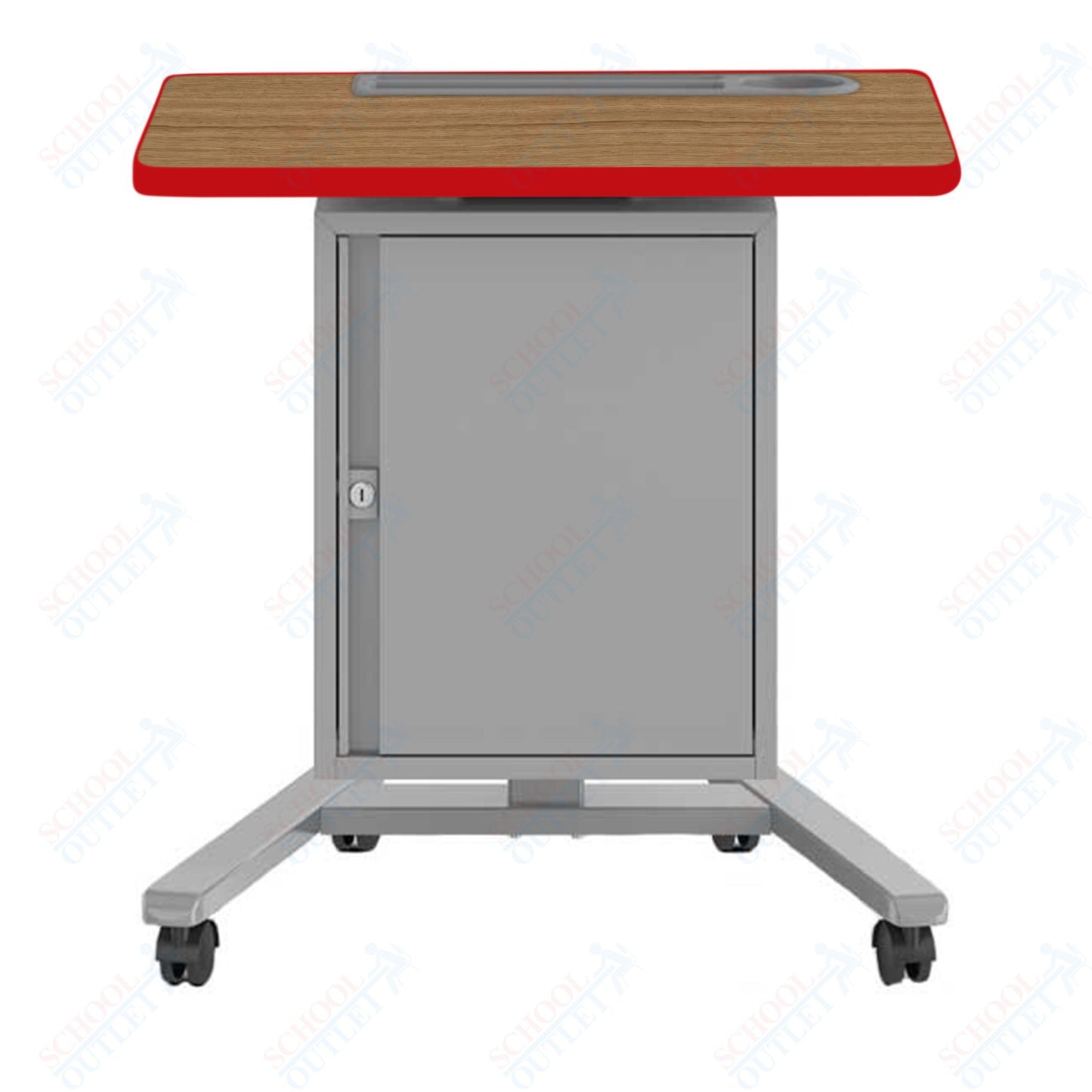 Haskell Education Fuzion Teacher's Lectern with Storage with Grommet - 22"D x 26"W x 28.25 - 42"H (2FZTL7G.2226)