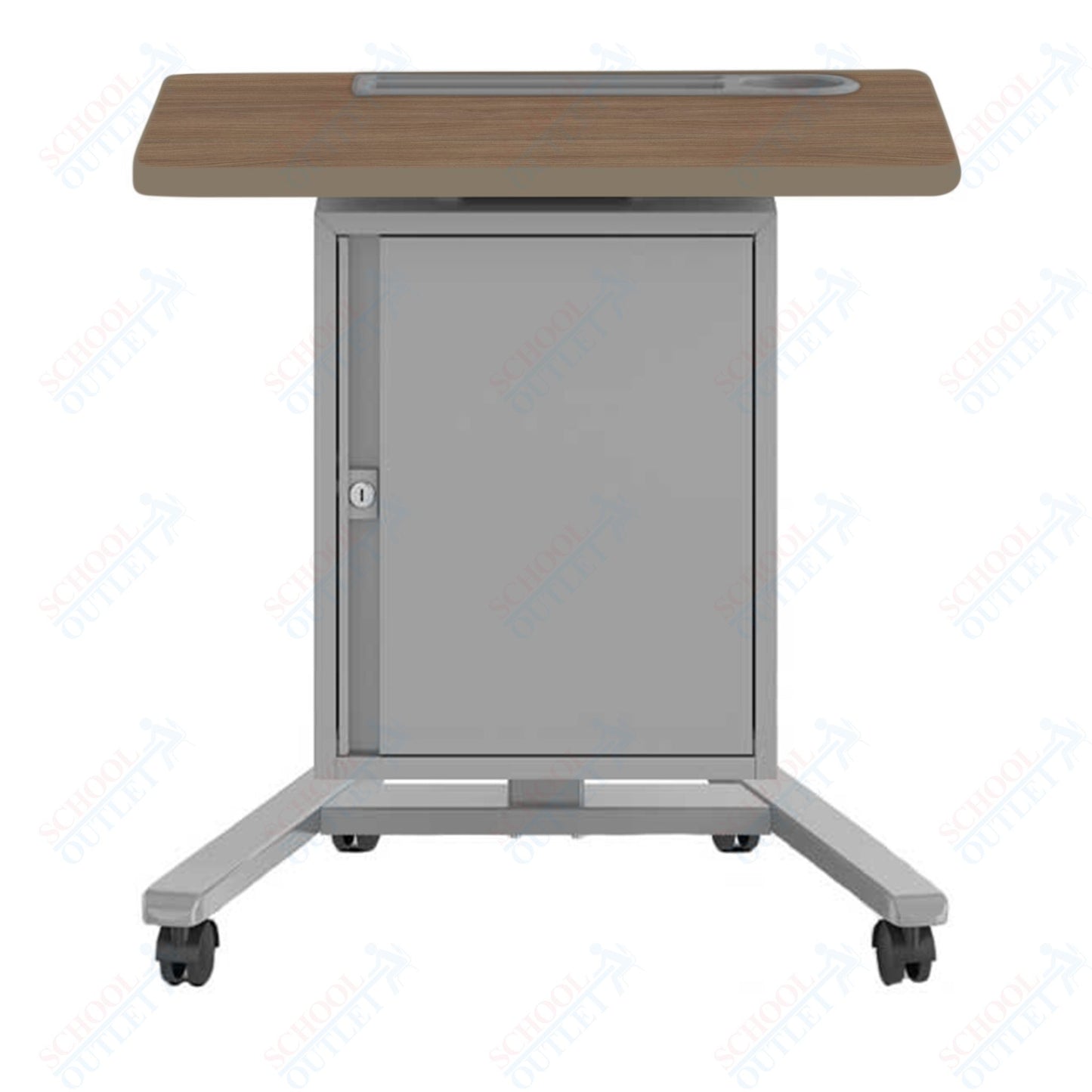 Haskell Education Fuzion Teacher's Lectern with Storage with Grommet - 22"D x 26"W x 28.25 - 42"H (2FZTL7G.2226)