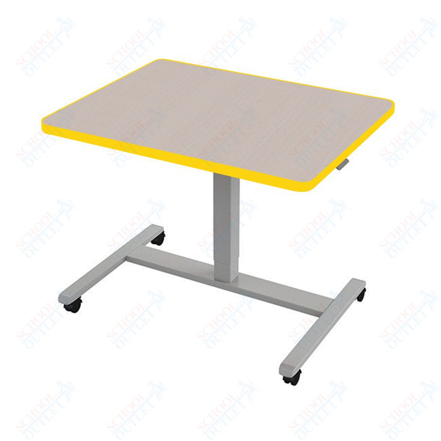 Haskell Education Fuzion ADA Adjustable Height Student Desk - 30"D x 36"W x 28.25 - 42"H (FZPN9.3036.PL)