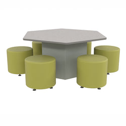 Marco Sonik Series Padded Base Hexagon Table 29" height (LF2653-G1-MB)