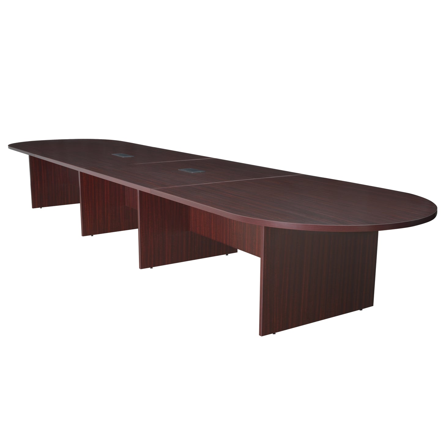 Regency Legacy 16 ft Racetrack Laminate Conference Table with 2 Charging Ports