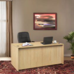 Regency Legacy 60 x 30 in. Executive Desk with Single Pedestal Drawer Unit- Noble Oak