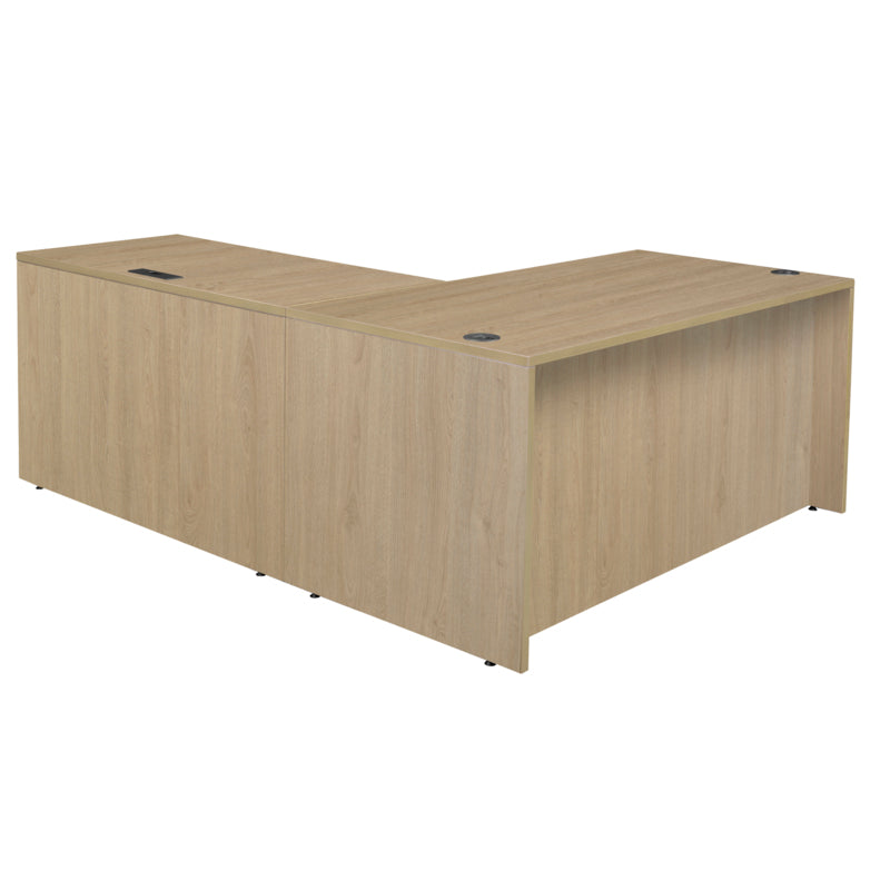 Regency Legacy 60 x 77 in. Executive L Desk Shell- Noble Oak