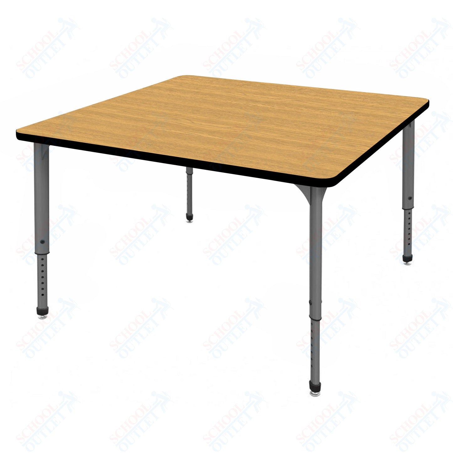 Marco Apex Series 36" Square School Activity Table Adjustable Height 21"-30" (38-2212-MA)