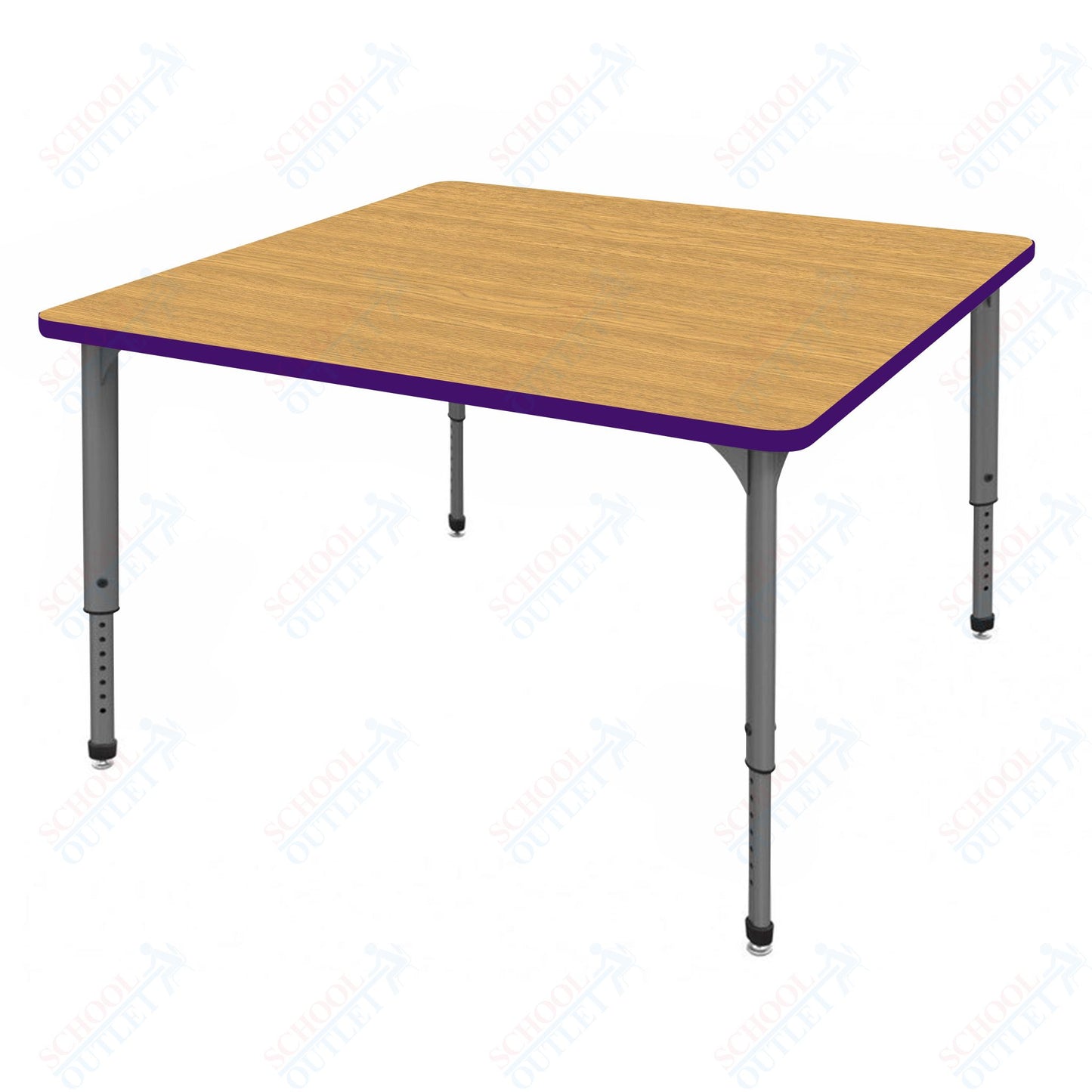 Marco Apex Series 36" Square School Activity Table Adjustable Height 21"-30" (38-2212-MA)