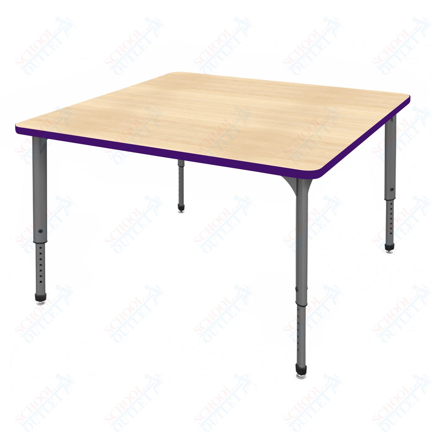 Marco Apex Series 36" Square School Activity Table Adjustable Height 21"-30" (38-2212-MA)