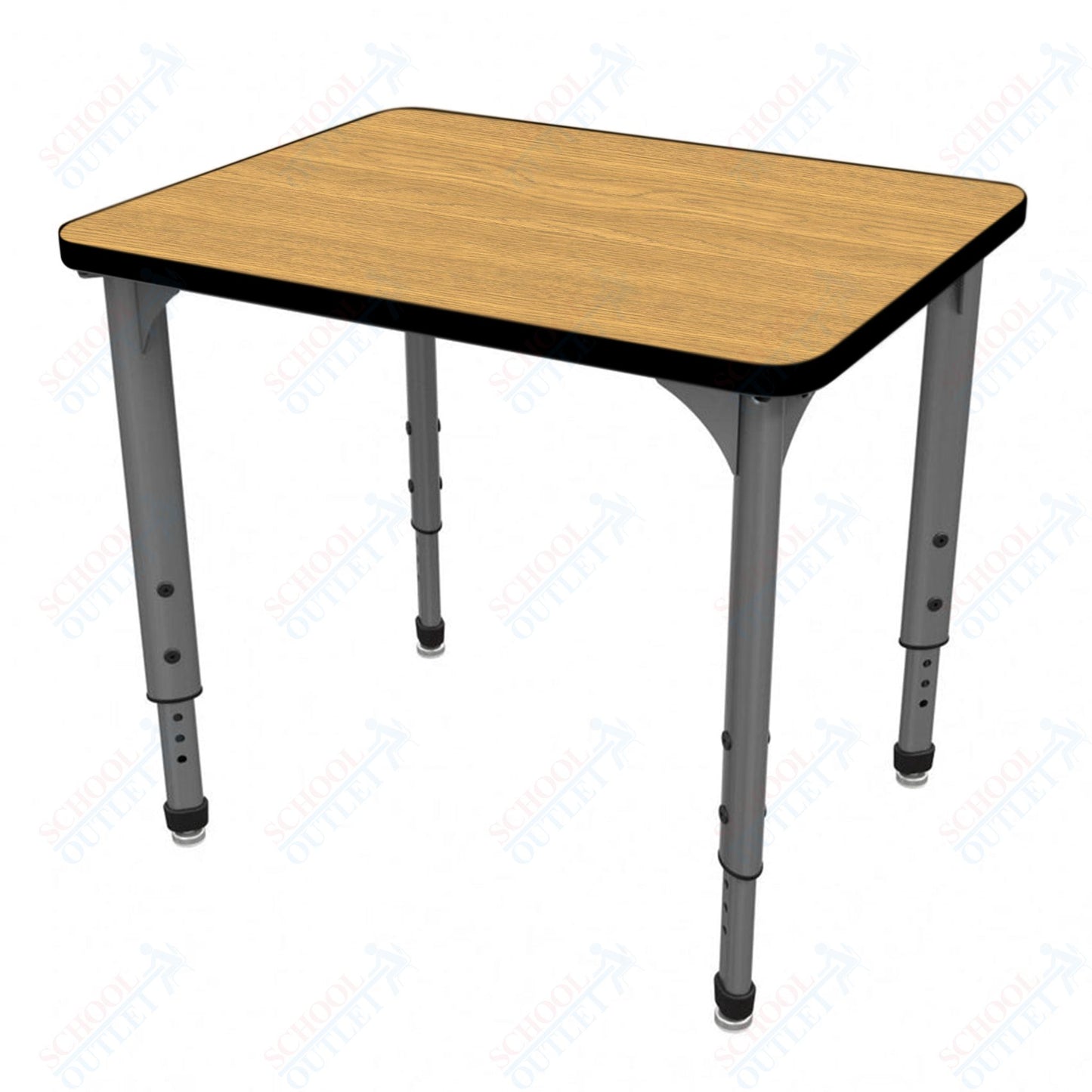 Marco Apex Series Rectangle Collaborative Student Desk 20" x 36" Adjustable Height 21"-30" (38-2220-MA)