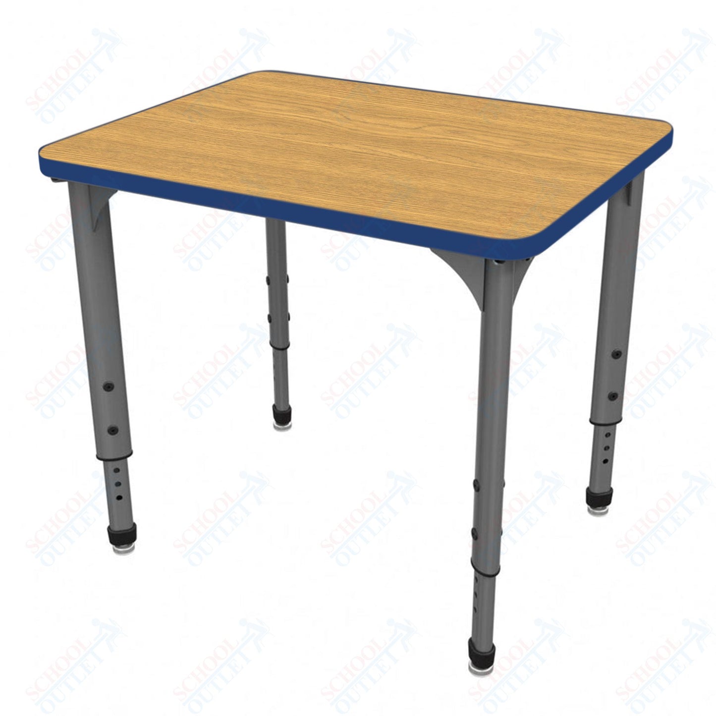 Marco Apex Series Rectangle Collaborative Student Desk 20" x 36" Adjustable Height 21"-30" (38-2220-MA)