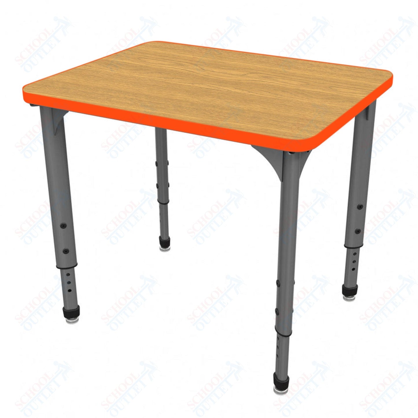 Marco Apex Series Rectangle Collaborative Student Desk 20" x 36" Adjustable Height 21"-30" (38-2220-MA)