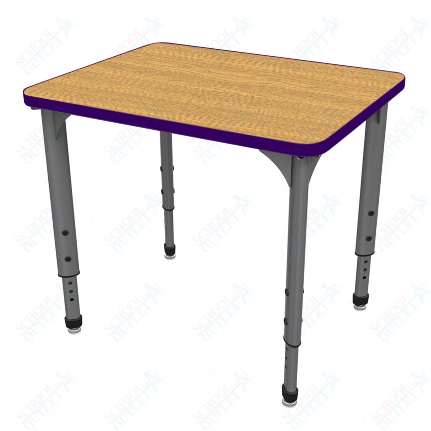 Marco Apex Series Rectangle Collaborative Student Desk 20" x 36" Adjustable Height 21"-30" (38-2220-MA)