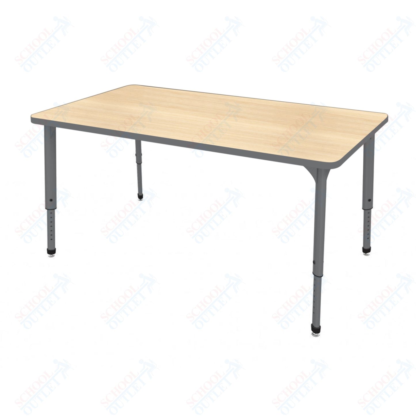 Marco Apex Series Rectangle School Activity Table 24" x 54" Adjustable Height 21"-30" (38-2225-MA)