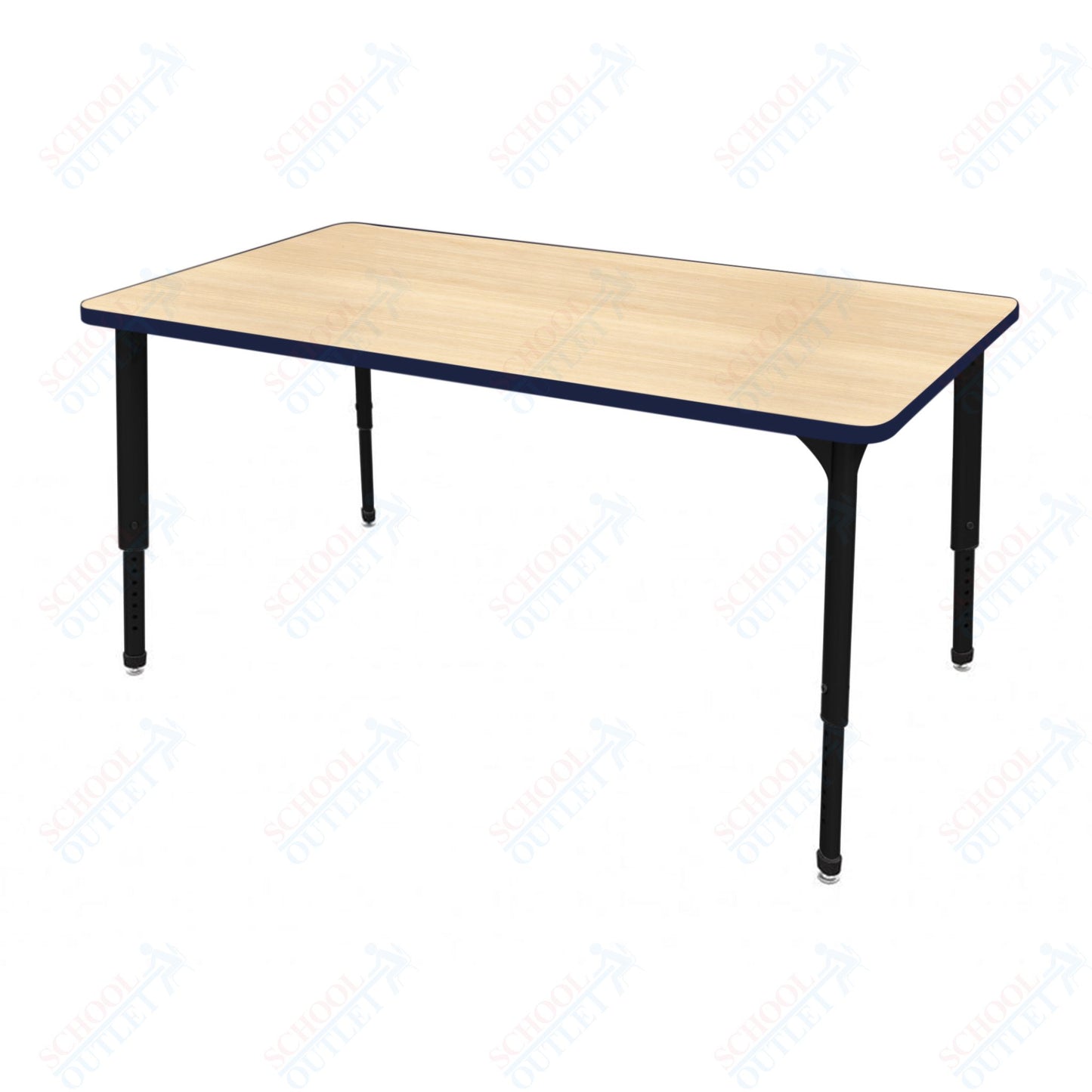 Marco Apex Series Rectangle School Activity Table 24" x 54" Adjustable Height 21"-30" (38-2225-MA)