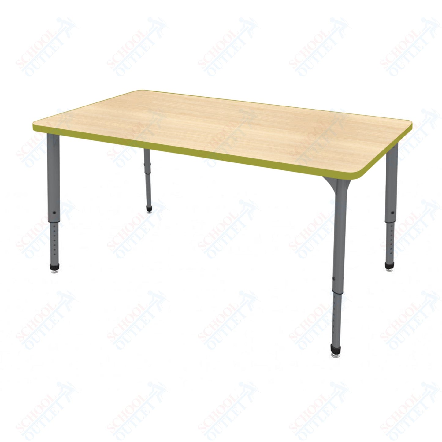 Marco Apex Series Rectangle School Activity Table 24" x 54" Adjustable Height 21"-30" (38-2225-MA)