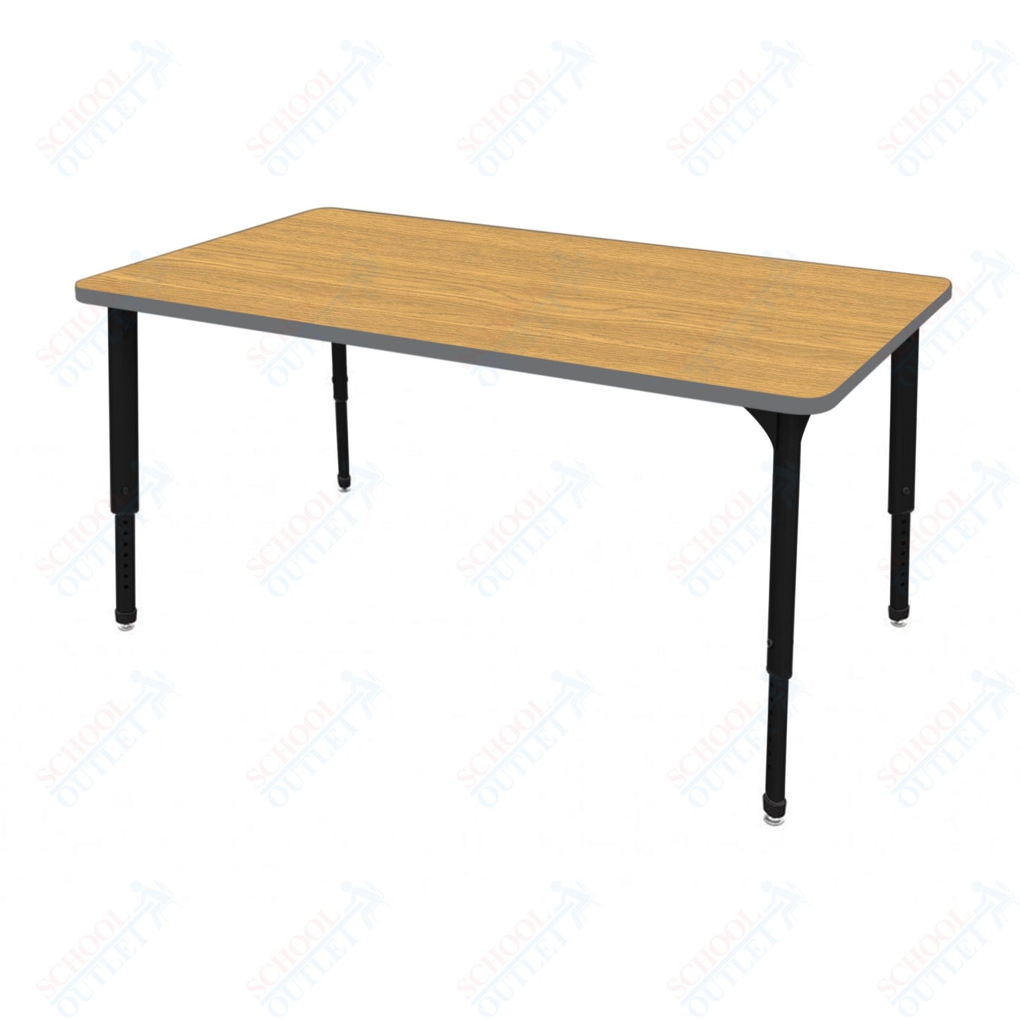 Marco Apex Series Rectangle School Activity Table 24" x 54" Adjustable Height 21"-30" (38-2225-MA)