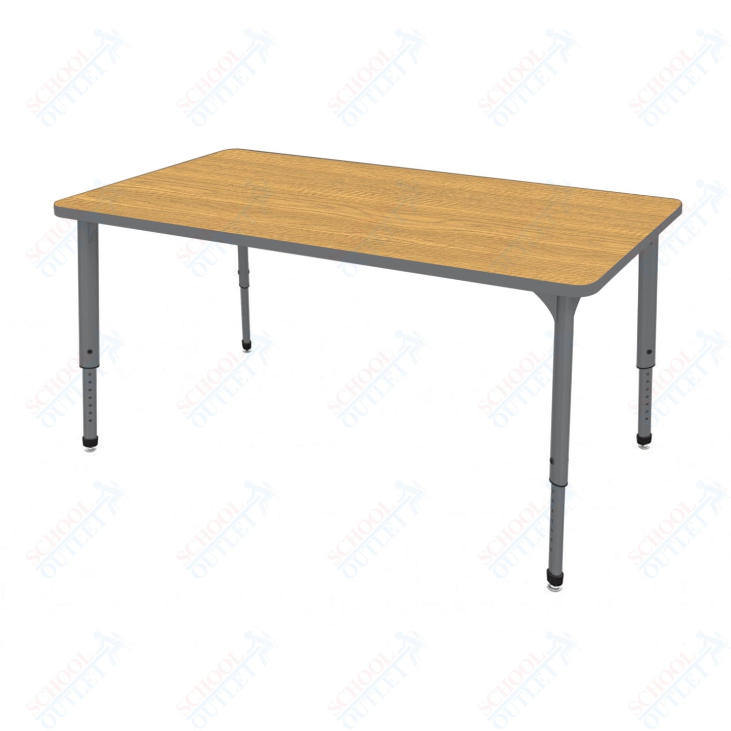 Marco Apex Series Rectangle School Activity Table 24" x 54" Adjustable Height 21"-30" (38-2225-MA)