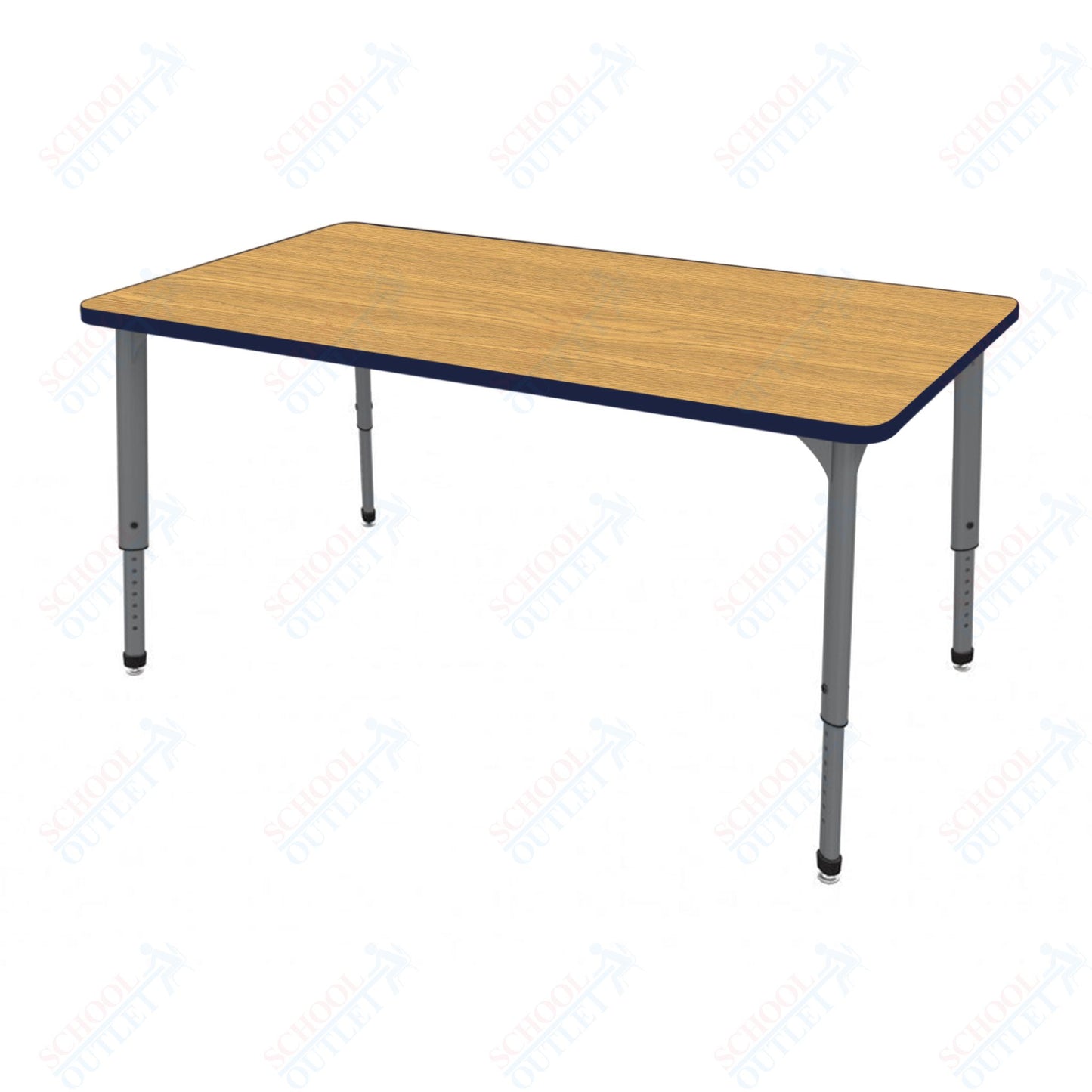 Marco Apex Series Rectangle School Activity Table 24" x 54" Adjustable Height 21"-30" (38-2225-MA)