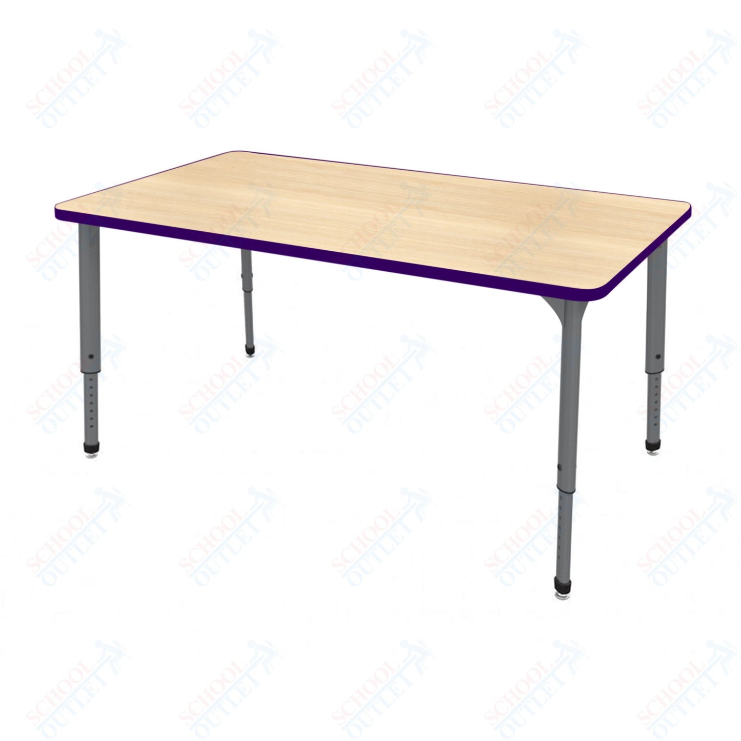 Marco Apex Series Rectangle School Activity Table 24" x 54" Adjustable Height 21"-30" (38-2225-MA)