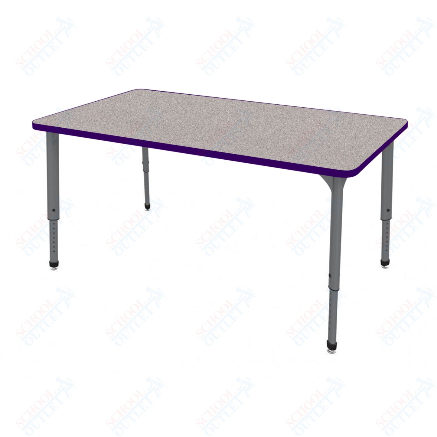 Marco Apex Series Rectangle School Activity Table 24" x 54" Adjustable Height 21"-30" (38-2225-MA)