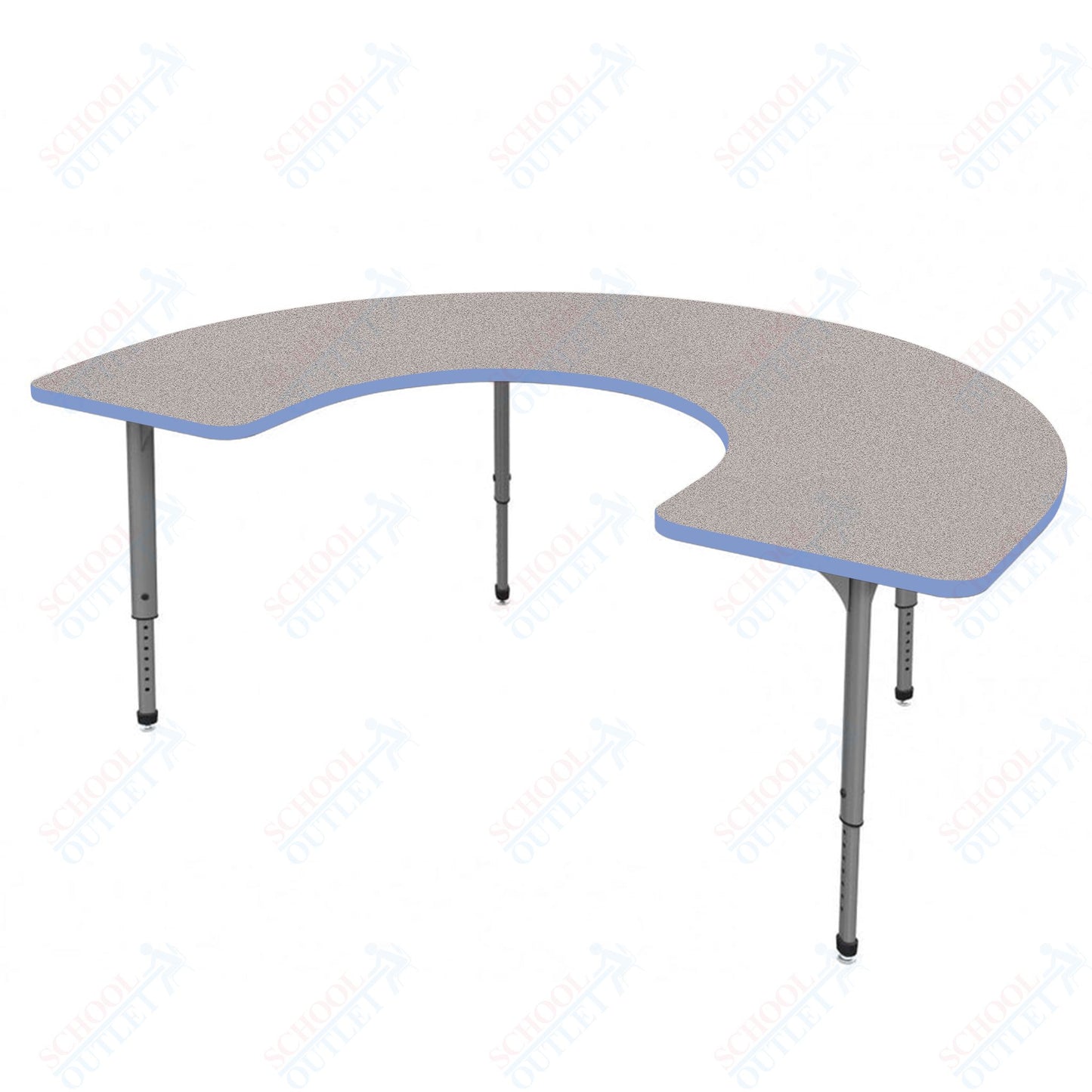 Marco Apex Series Horseshoe School Activity Table 48" x 72" Adjustable Height 21"-30" (38-2227-MA)