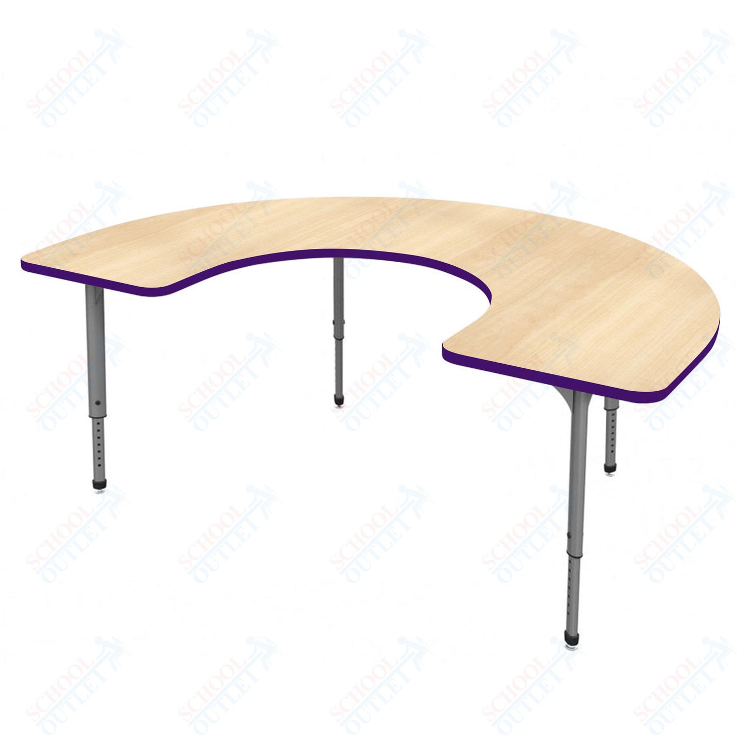 Marco Apex Series Horseshoe School Activity Table 48" x 72" Adjustable Height 21"-30" (38-2227-MA)