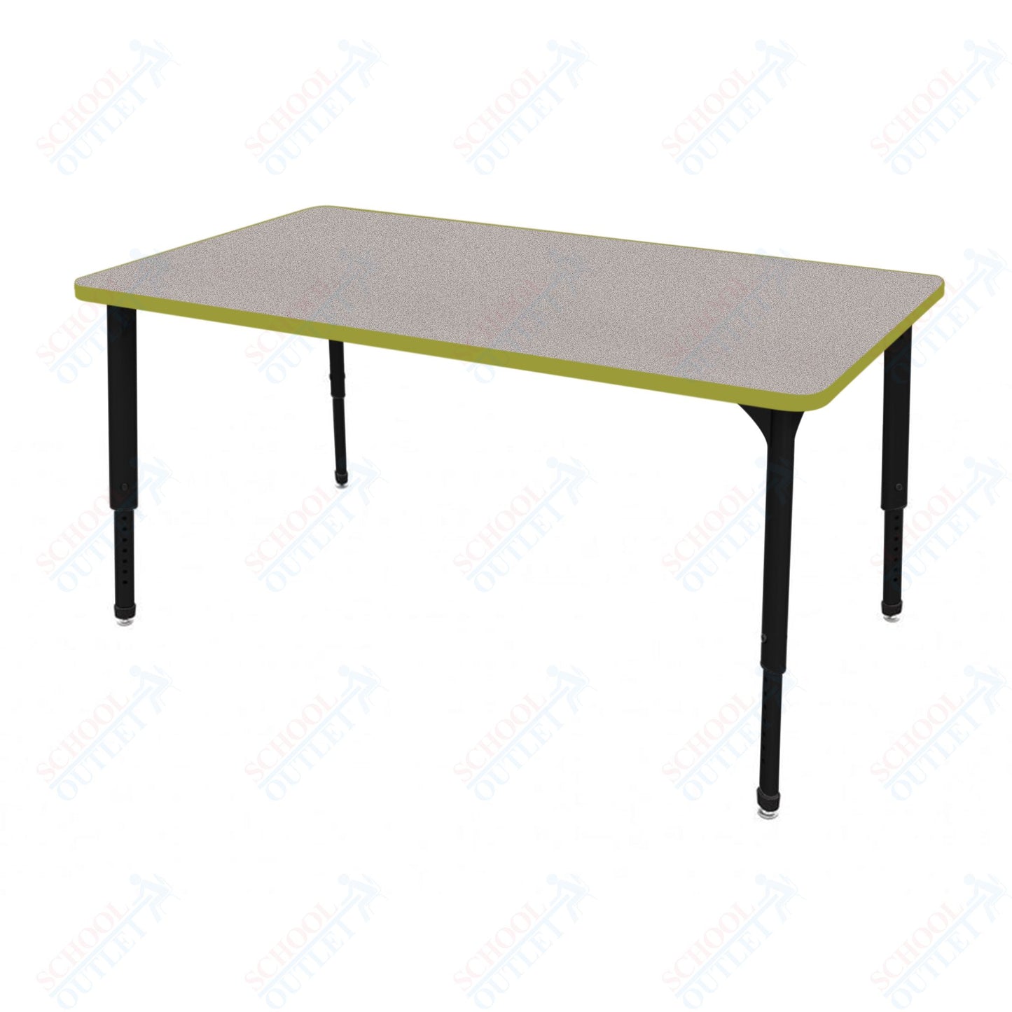 Marco Apex Series Rectangle School Activity Table 24" x 60" Adjustable Height 21"-30" (38-2228-MA)