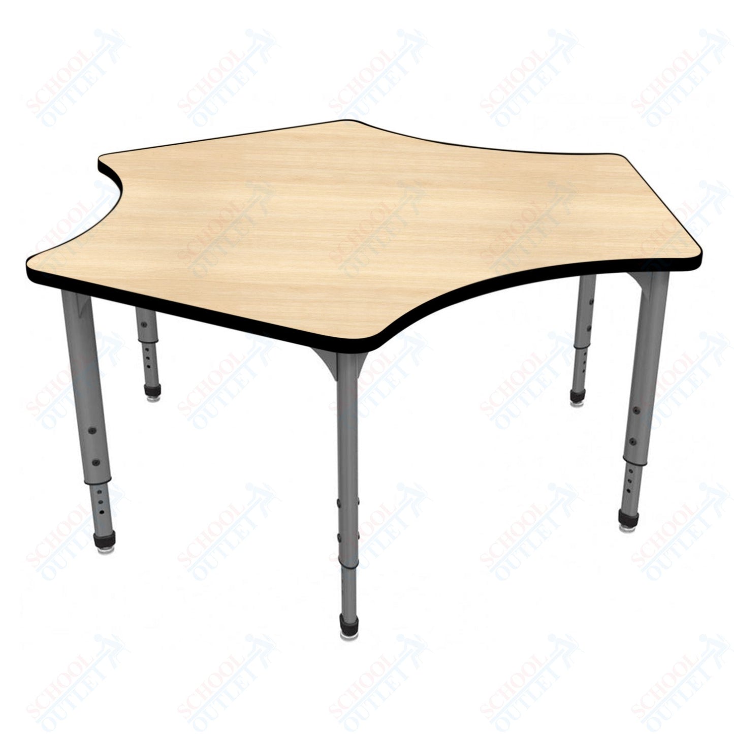 Marco Apex Series Delta School Activity Table 60" x 60" Adjustable Height 21"-30" (38-2251-MA)