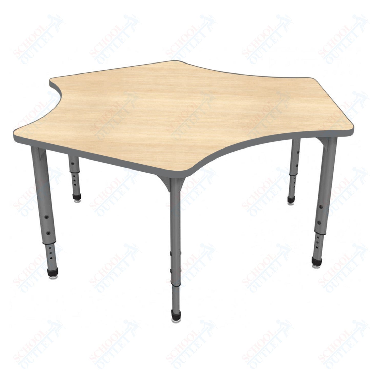 Marco Apex Series Delta School Activity Table 60" x 60" Adjustable Height 21"-30" (38-2251-MA)