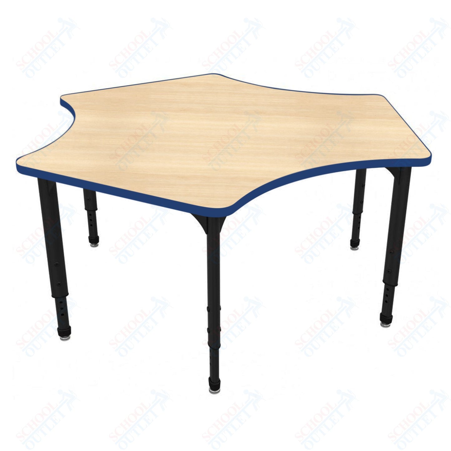 Marco Apex Series Delta School Activity Table 60" x 60" Adjustable Height 21"-30" (38-2251-MA)