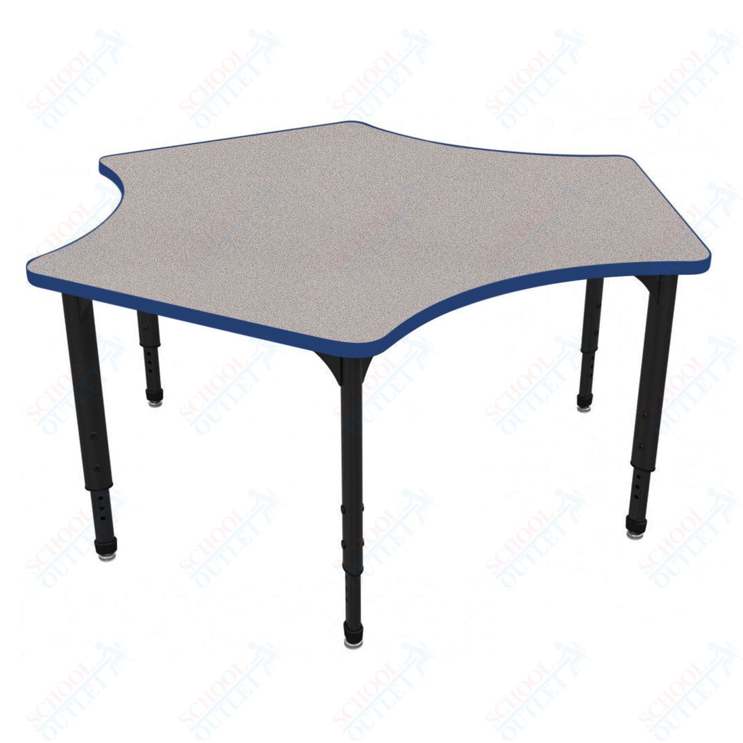 Marco Apex Series Delta School Activity Table 60" x 60" Adjustable Height 21"-30" (38-2251-MA)