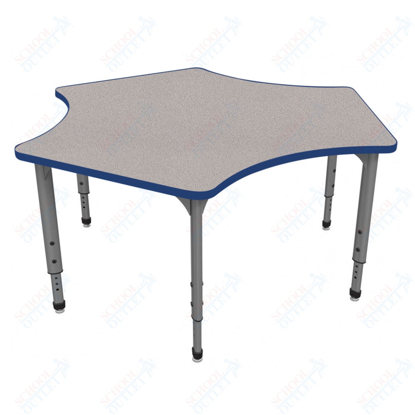 Marco Apex Series Delta School Activity Table 60" x 60" Adjustable Height 21"-30" (38-2251-MA)