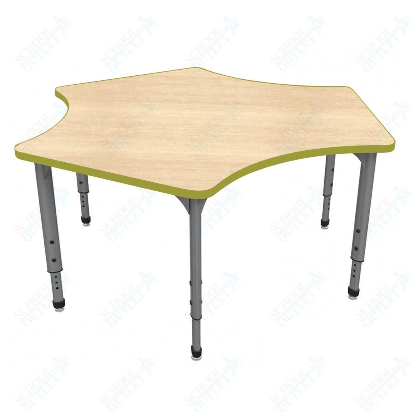 Marco Apex Series Delta School Activity Table 60" x 60" Adjustable Height 21"-30" (38-2251-MA)