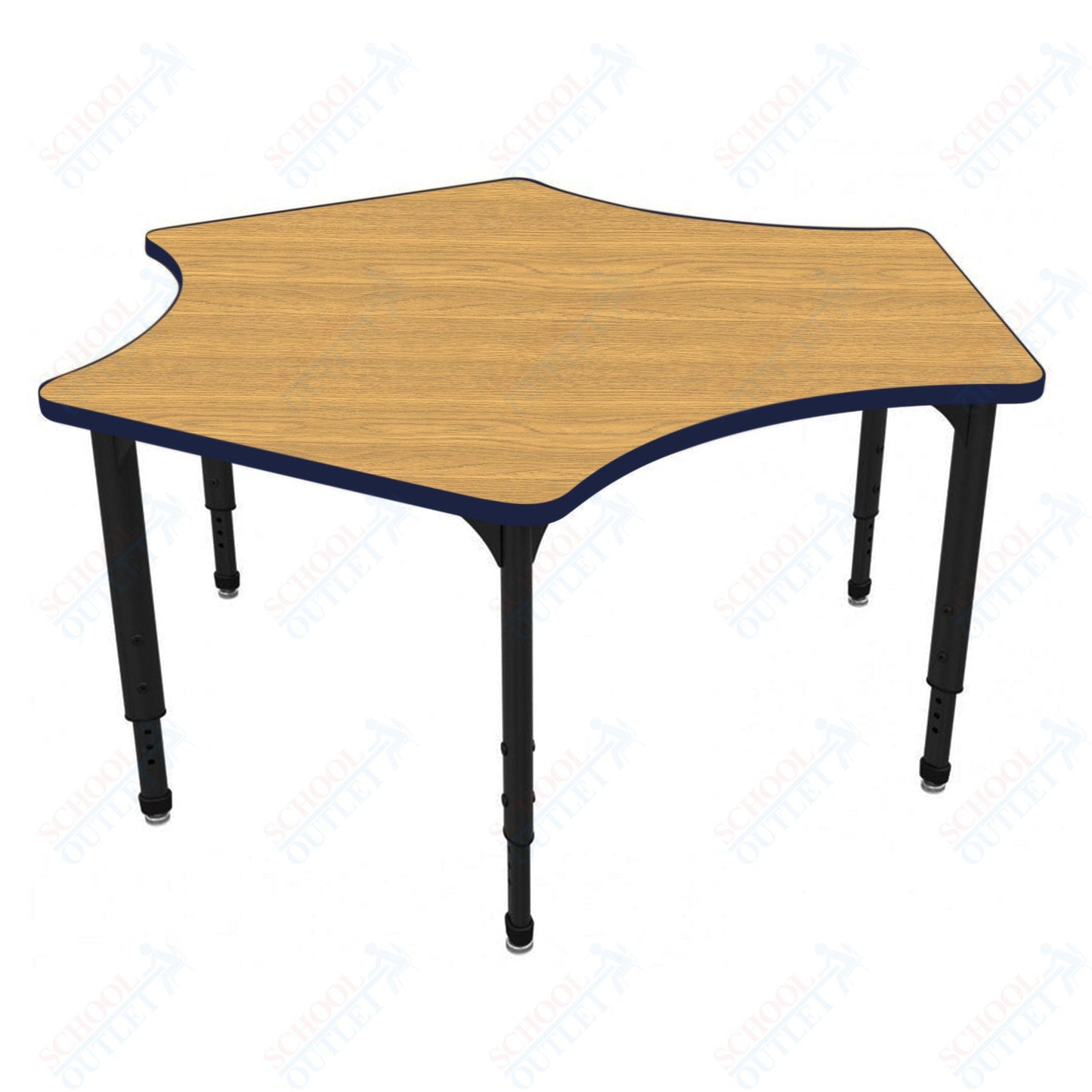 Marco Apex Series Delta School Activity Table 60" x 60" Adjustable Height 21"-30" (38-2251-MA)