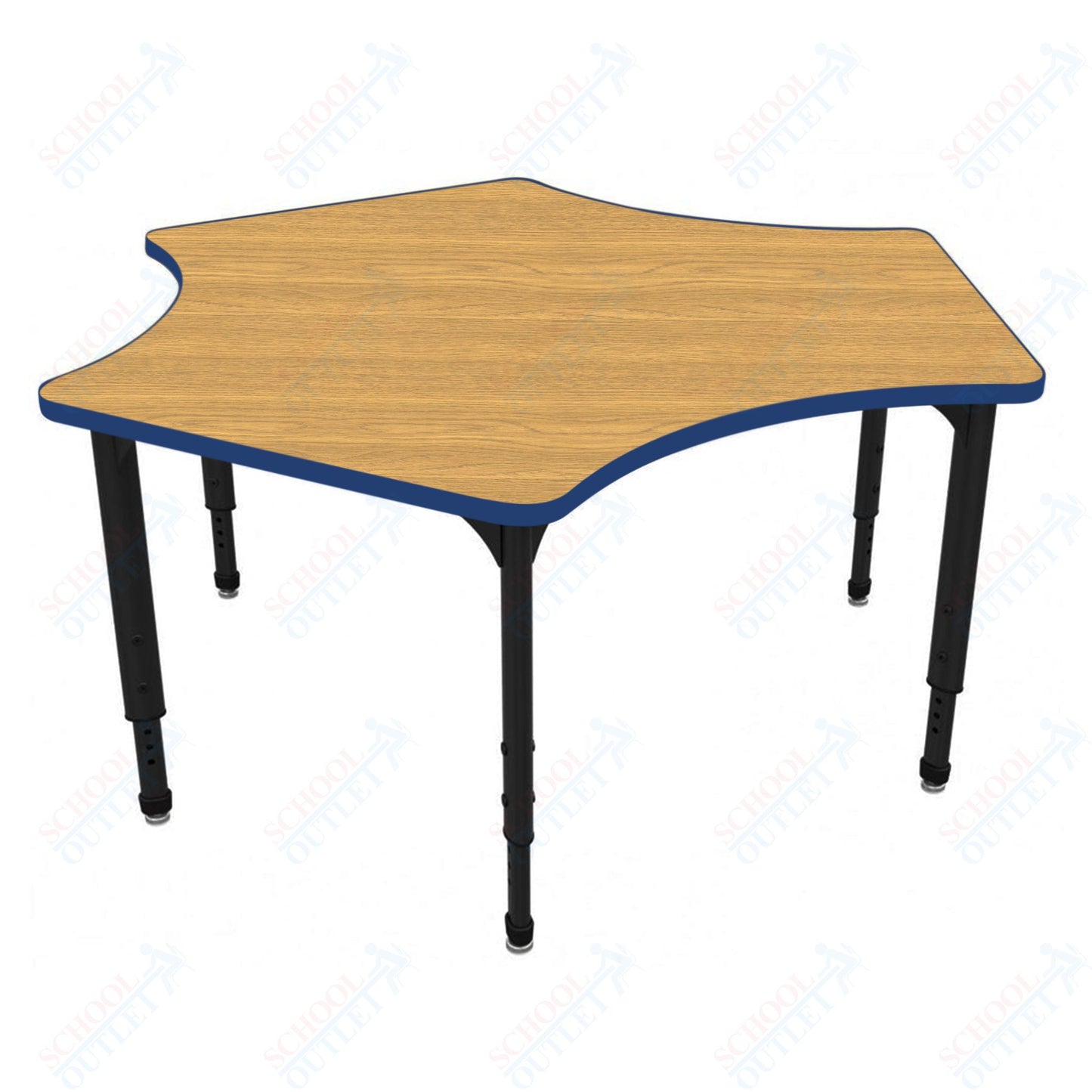 Marco Apex Series Delta School Activity Table 60" x 60" Adjustable Height 21"-30" (38-2251-MA)