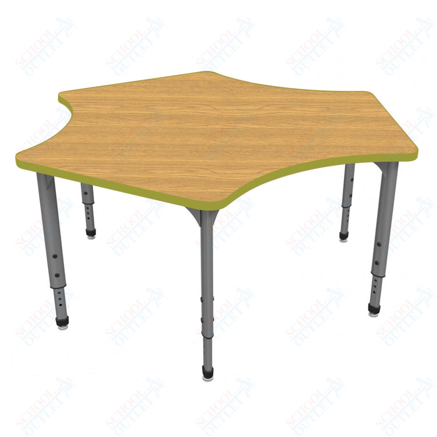 Marco Apex Series Delta School Activity Table 60" x 60" Adjustable Height 21"-30" (38-2251-MA)