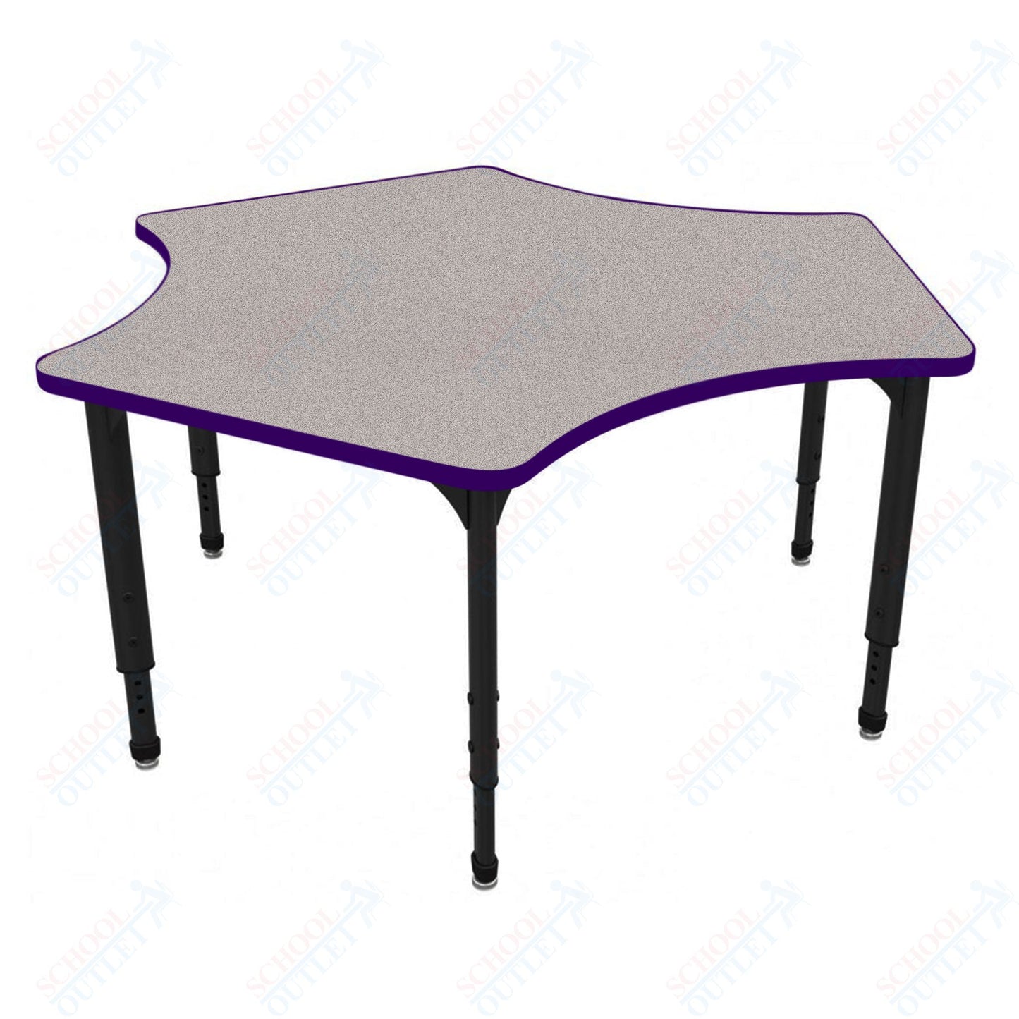 Marco Apex Series Delta School Activity Table 60" x 60" Adjustable Height 21"-30" (38-2251-MA)