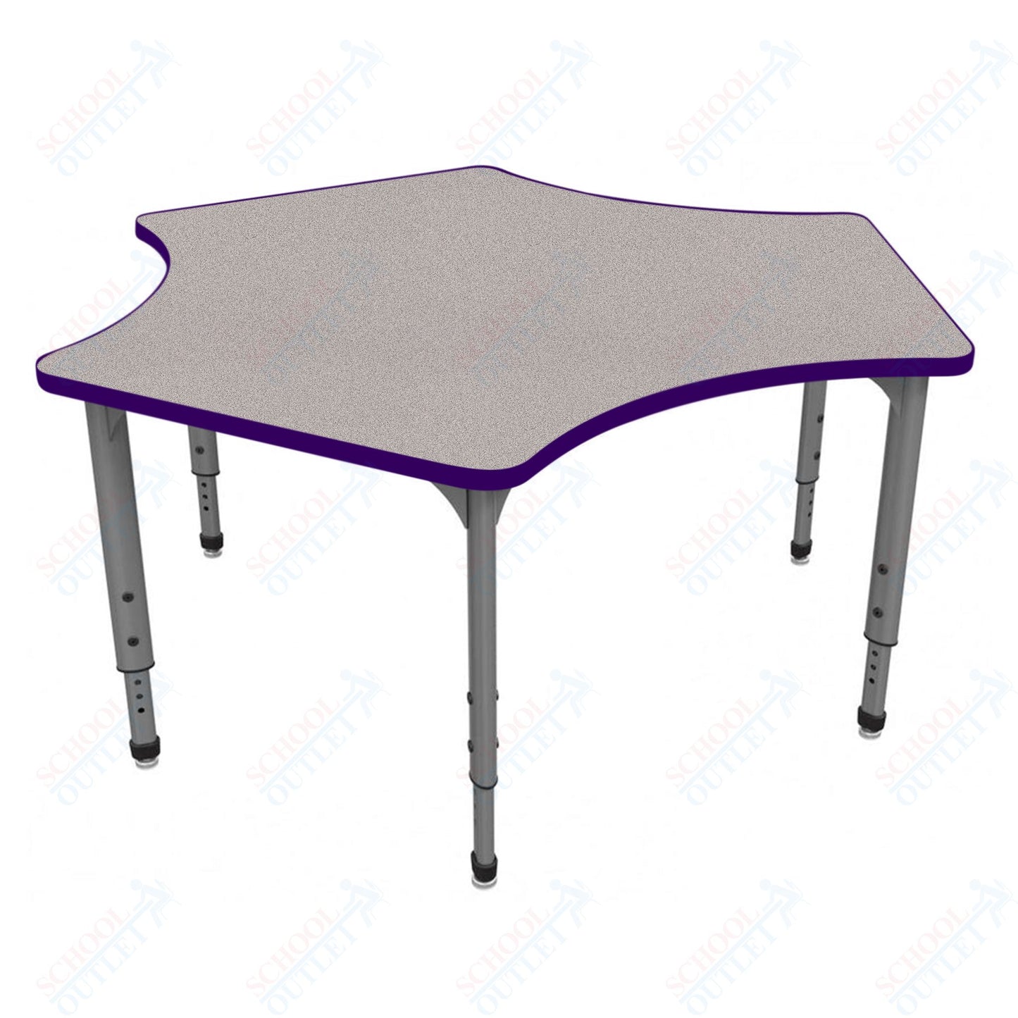 Marco Apex Series Delta School Activity Table 60" x 60" Adjustable Height 21"-30" (38-2251-MA)