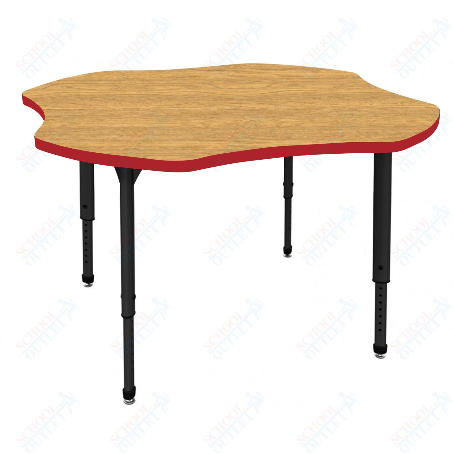 Marco Apex Series 48" Clover School Activity Table Adjustable Height 21"-30" (38-2265-MA)