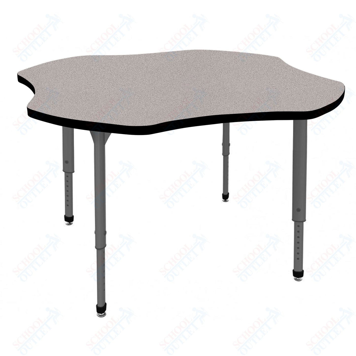 Marco Apex Series 48" Clover School Activity Table Adjustable Height 21"-30" (38-2265-MA)